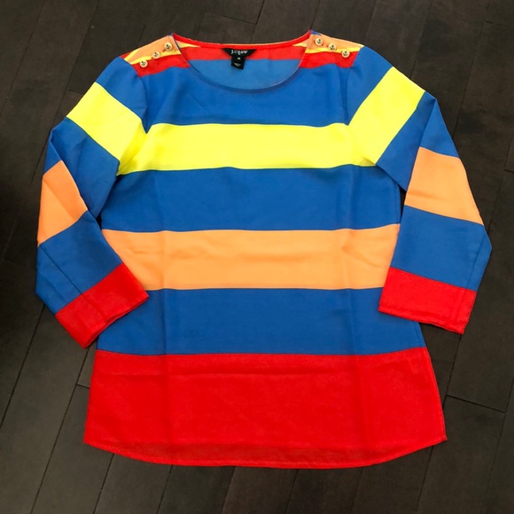 JCrew Nautical Stripe Top - Picture 2 of 8